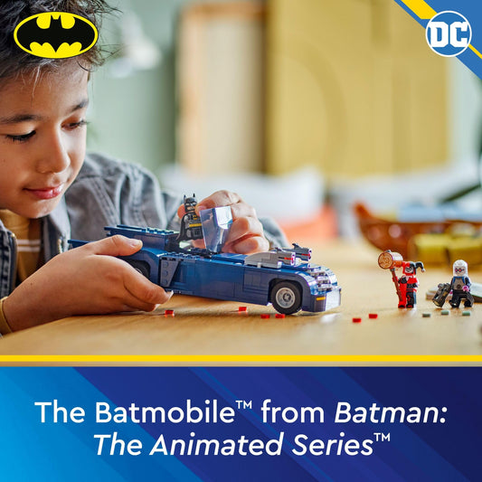 LEGO DC Batman Batmobile cockpit with driver seat for authentic action play.