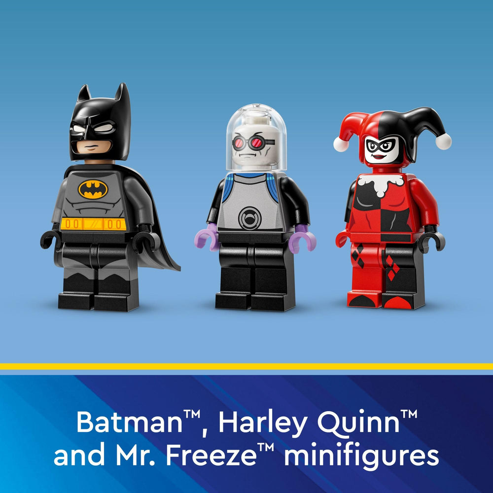 LEGO DC Batman rotatable display stand allows 360-degree viewing.