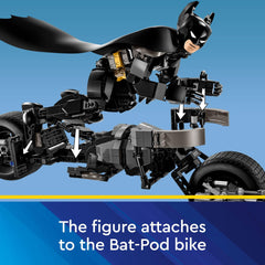 LEGO Batman figure stands ten inches tall for portable fun