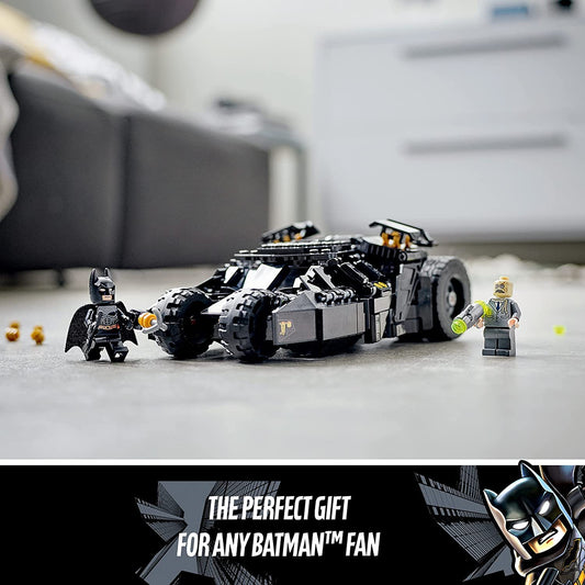 LEGO DC Batman Batmobile Tumbler side view showing sleek armored design ideas.