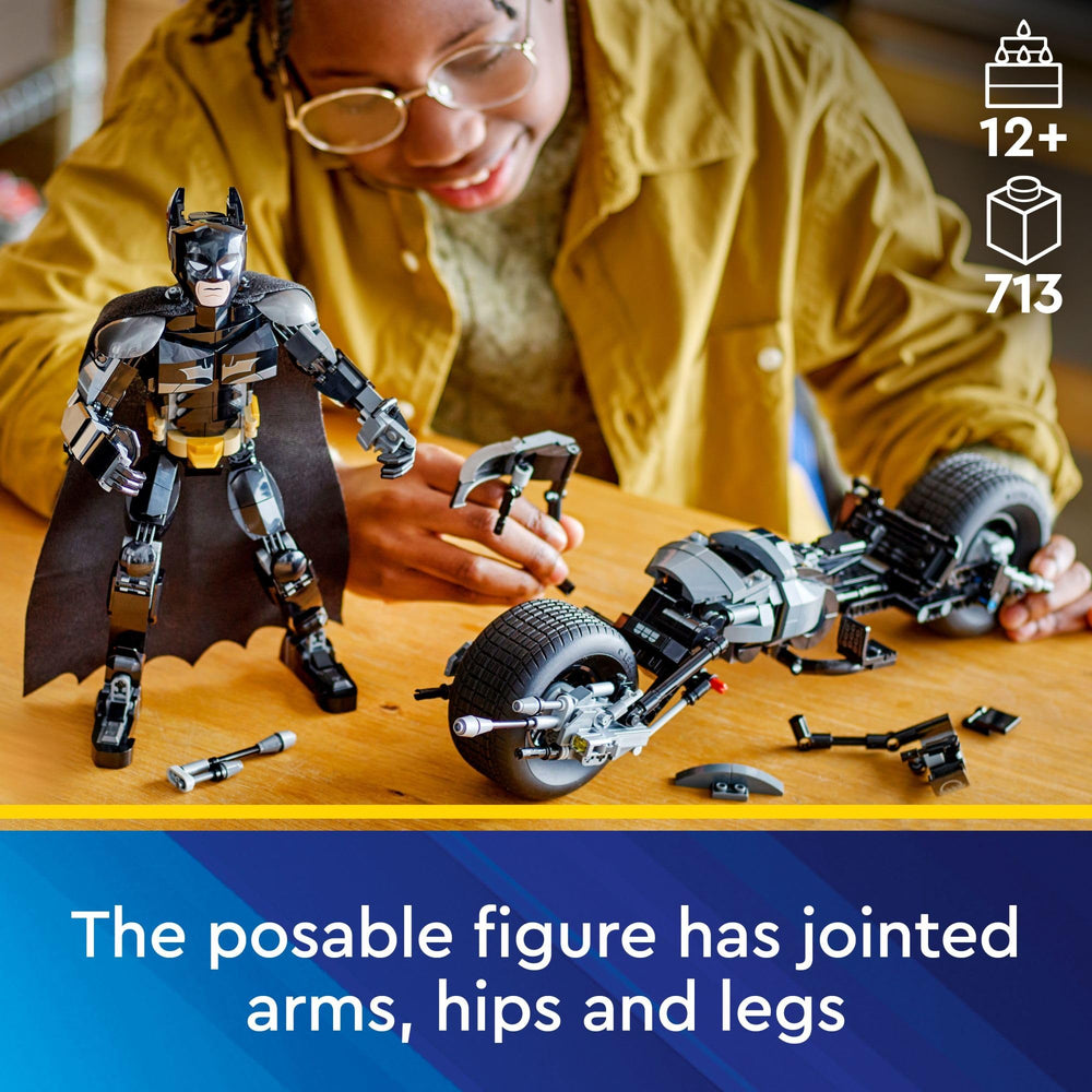LEGO Batman Bat-Pod bike features two stud launchers for scenes