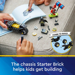 LEGO DC Batman Versus Harley Quinn 76220 Batarang and accessories enable creative storytelling