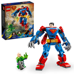 LEGO DC Superman Mech back thrusters enable soaring action during play.