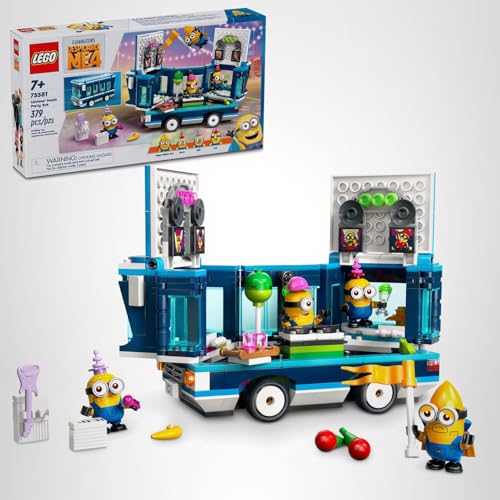 LEGO Builder app compatible with Despicable Me 4 Minions Music Party Bus for digital creativity