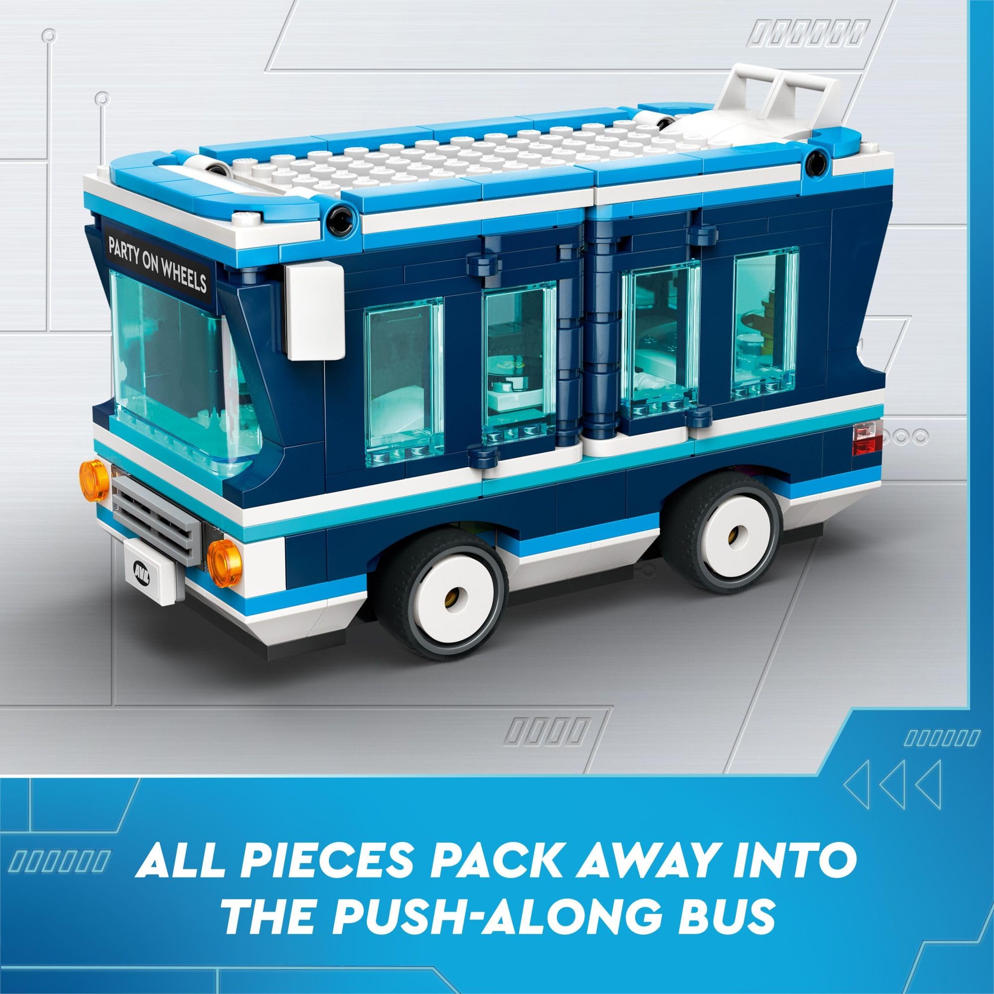 LEGO Despicable Me 4 Minions Music Party Bus lights and speakers enhance play sessions