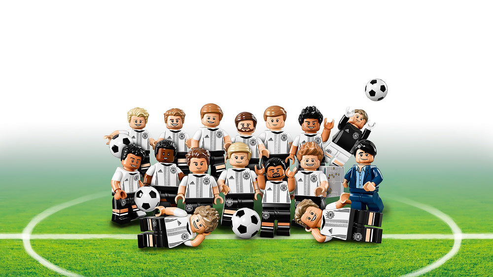 LEGO DFB defender Jerome Boateng minifigure with ball for imaginative games