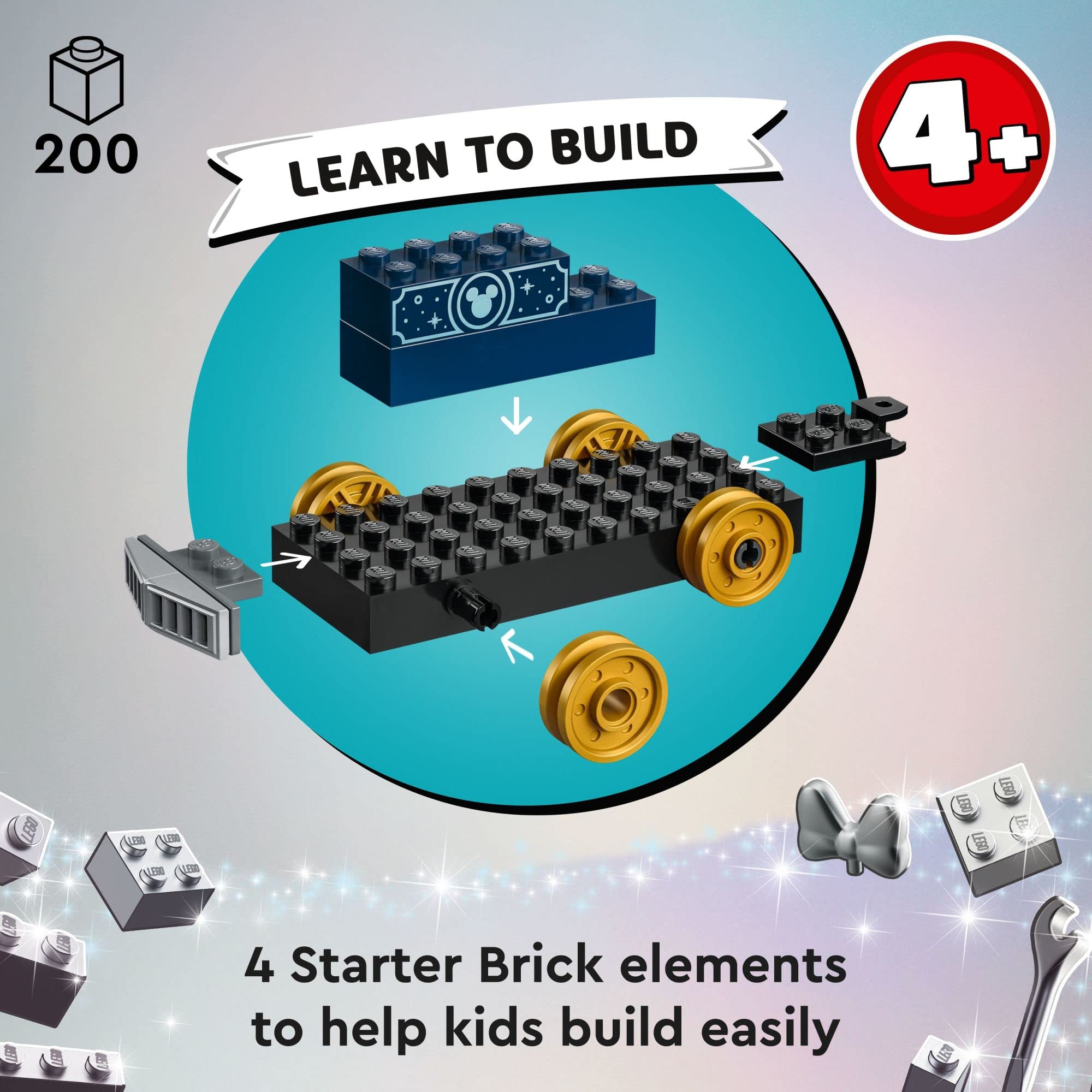 LEGO Disney 100 Celebration Train Minnie Mouse minifigure adding friendship to playtime