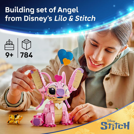 LEGO Disney Angel floating hearts accessory, adds playful accents to a desk or shelf.