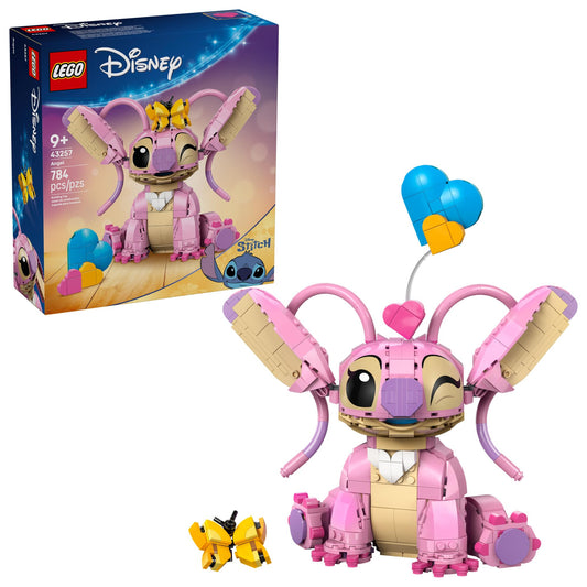 LEGO Disney Angel with butterfly decor, ideal room display for Lilo and Stitch fans.