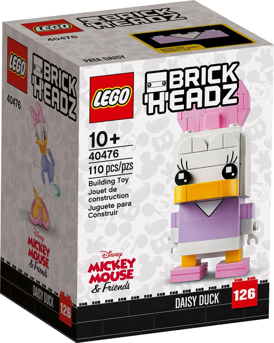 LEGO Daisy Duck BrickHeadz with bow detail for charming desk display
