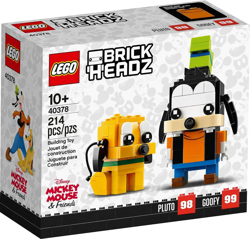 LEGO Disney BrickHeadz Pluto and Goofy set 40378 for display and collection