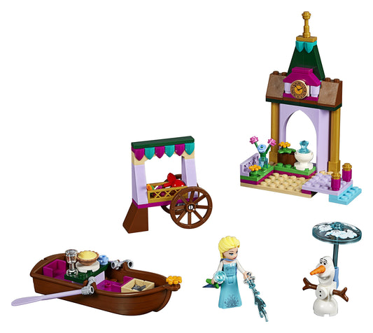 LEGO Disney Elsa's Market Adventure market stall image with wheels — enhances pretend shopping scenes.