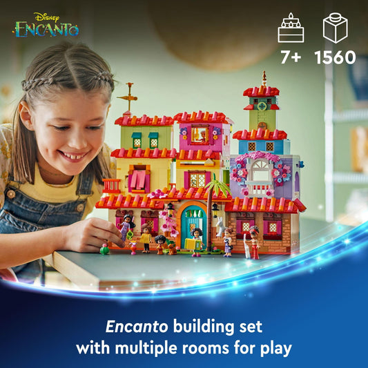 LEGO Disney Encanto Madrigal House interior rooms shown for creative storytelling play.