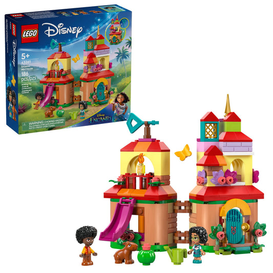 LEGO Disney Encanto mini house front view with Mirabel and Antonio, perfect for imaginative play.