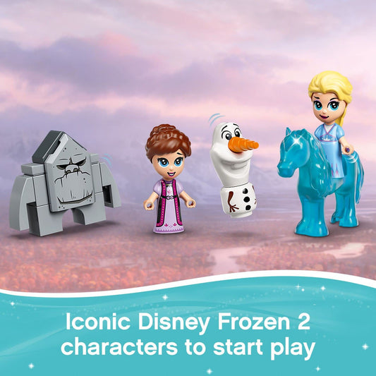 LEGO Disney Frozen 2 ice palace micro-world build encourages creative storytelling on the go.