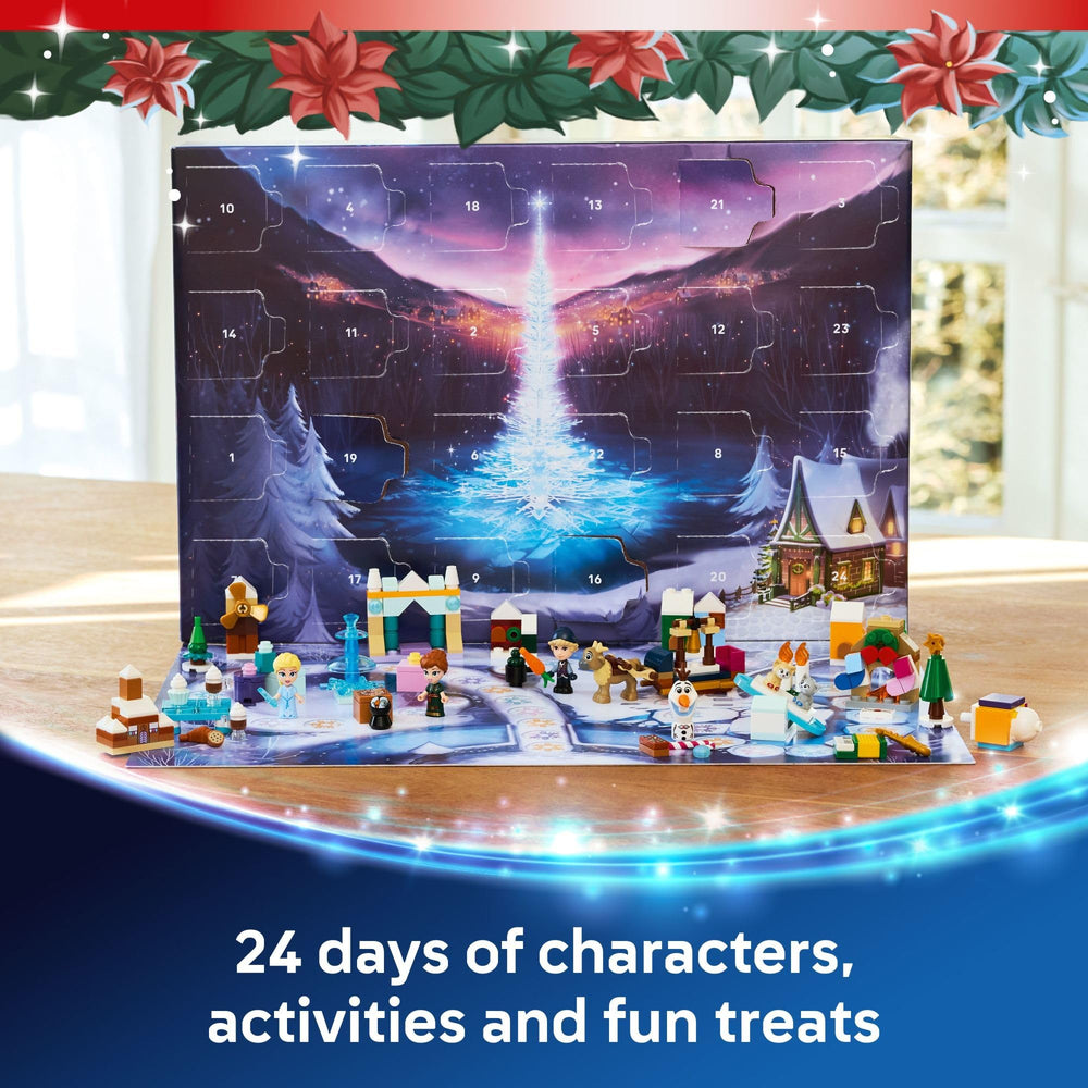 LEGO Disney Frozen Advent Calendar 2025 Anna minidoll sparks adventurous role-play.