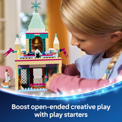 LEGO Disney Frozen Arendelle Castle dining room and bedroom for role-play.