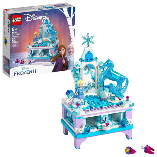 LEGO Disney Frozen 2 Elsa’s Jewelry Box Creation front view for stylish storage and display.