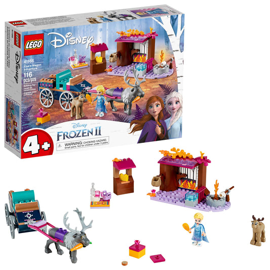 LEGO Disney Frozen II Elsa's Wagon base with Starter Brick speeds beginner building.