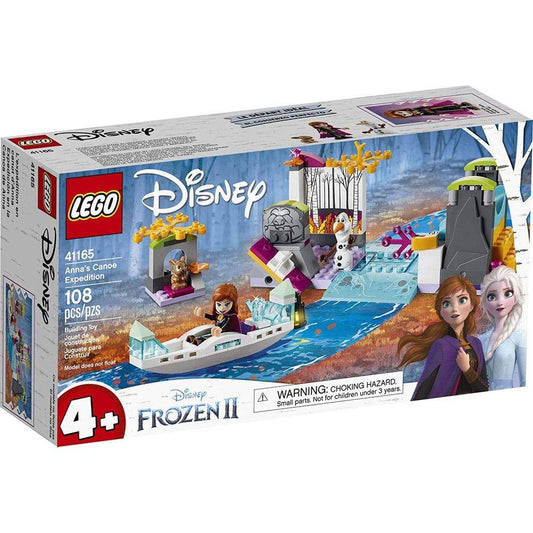 LEGO Disney Frozen II Anna's Canoe Expedition canoe scene with Anna and Olaf for imaginative play