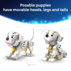 Puppies being built for display and room decor in a Disney setup.