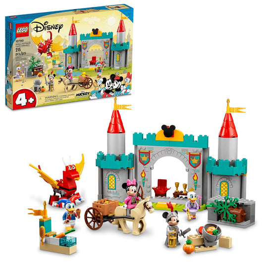 LEGO Disney Mickey and Friends Castle Defenders front view encourages imaginative play for kids.