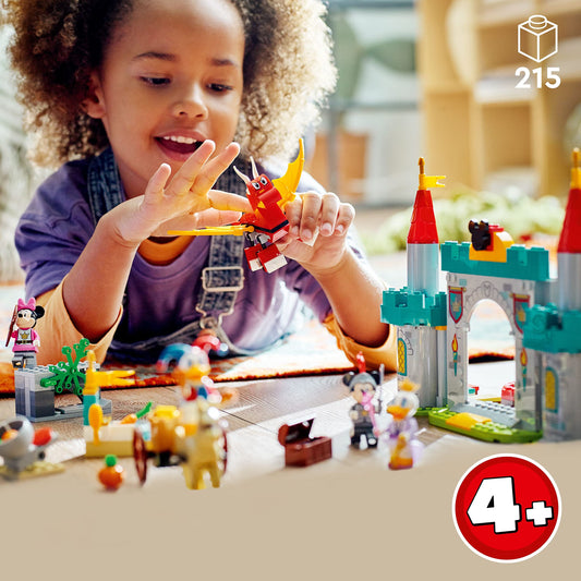 LEGO Disney Mickey and Friends figures in medieval outfits inspire creative role-play adventures.