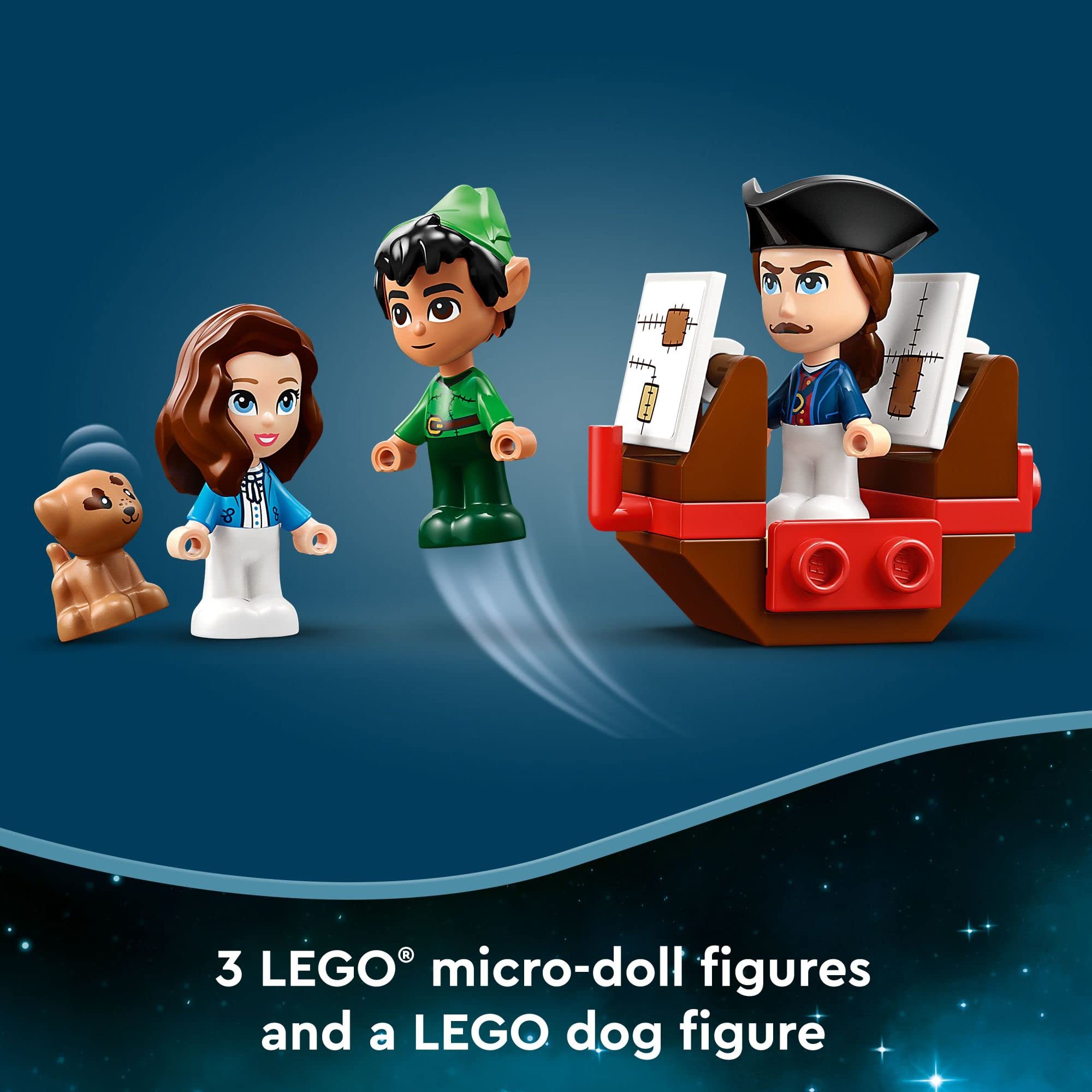 LEGO Disney Peter Pan Wendy lockable travel book lets kids play anywhere