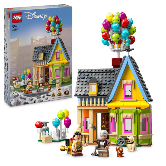 LEGO Disney and Pixar House Up balloon-front view with balloons for imaginative storytelling