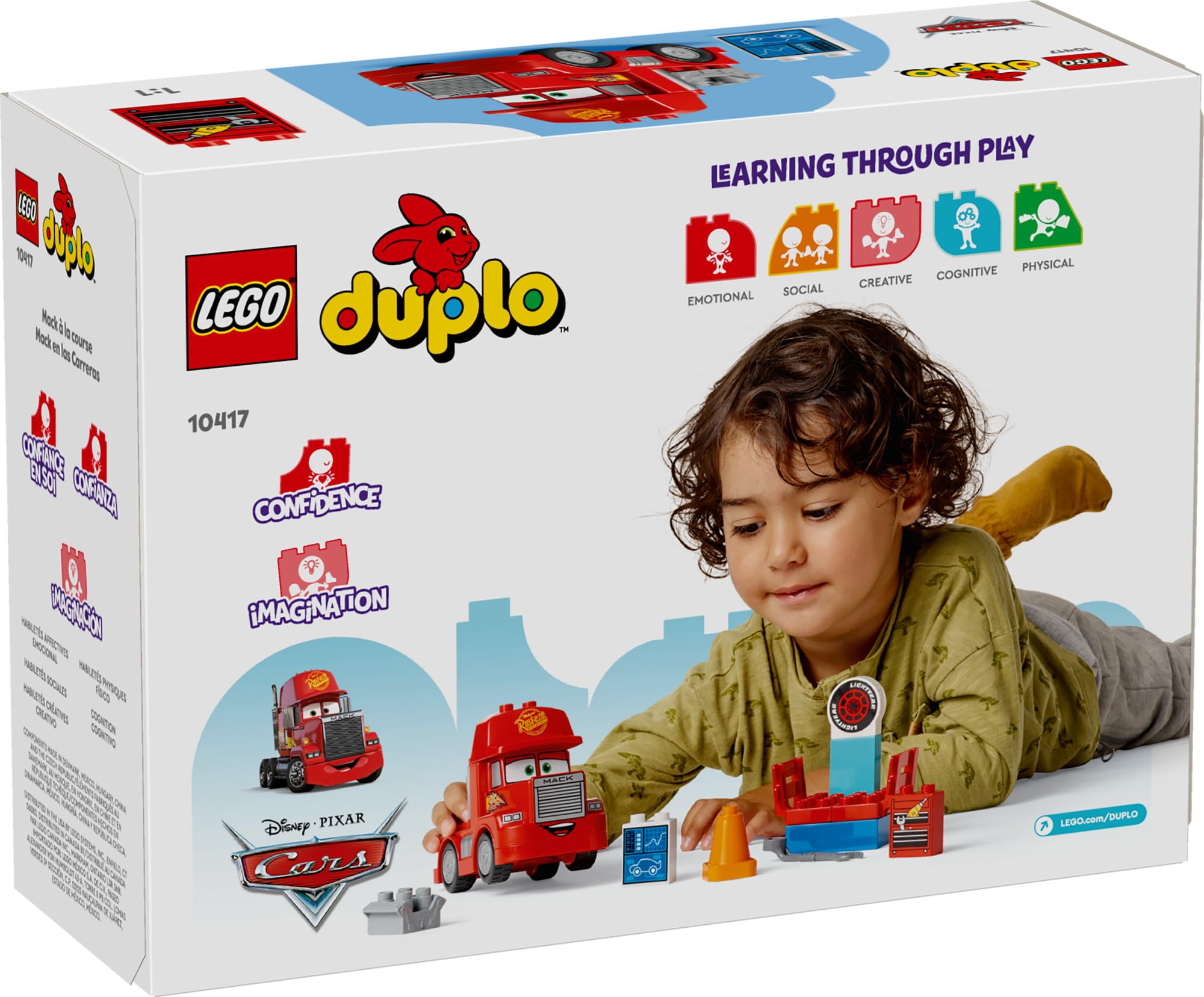 Lightning McQueen engine piece encourages familiar Cars-themed play and role-play