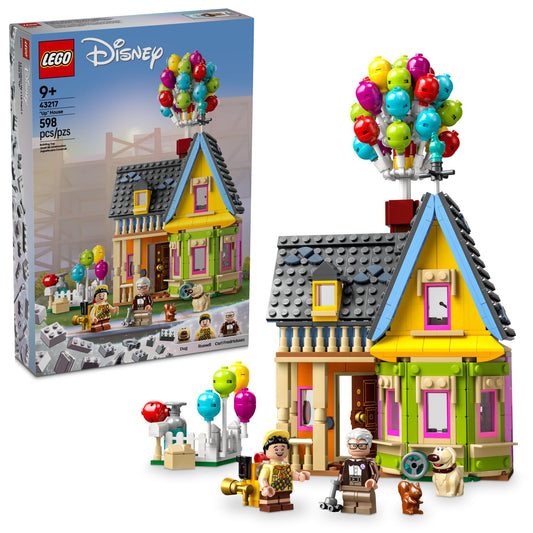 LEGO Disney and Pixar Up House exterior with balloons for display and play.