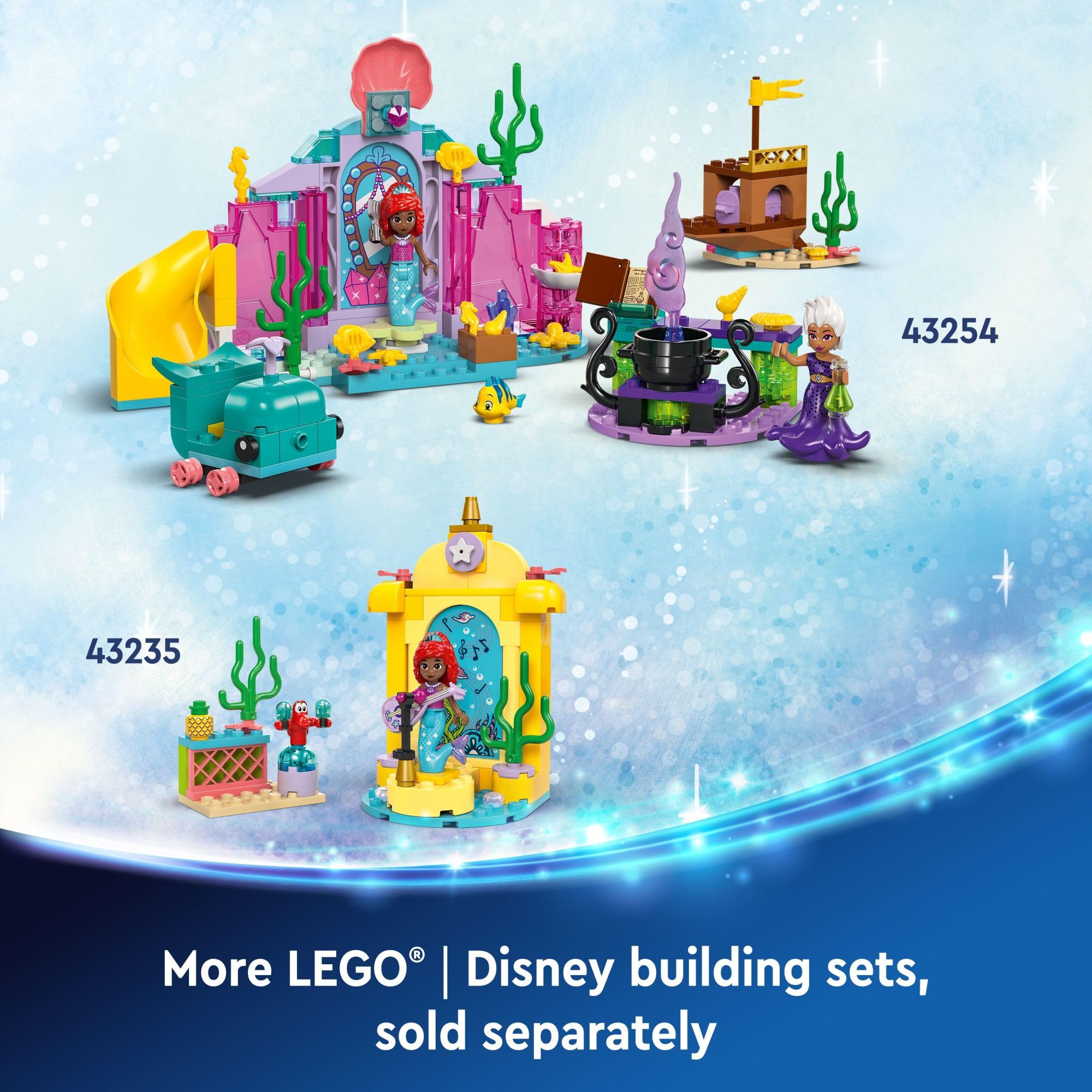 LEGO Disney Ariel’s Crystal Cavern starter brick helps quick building setup