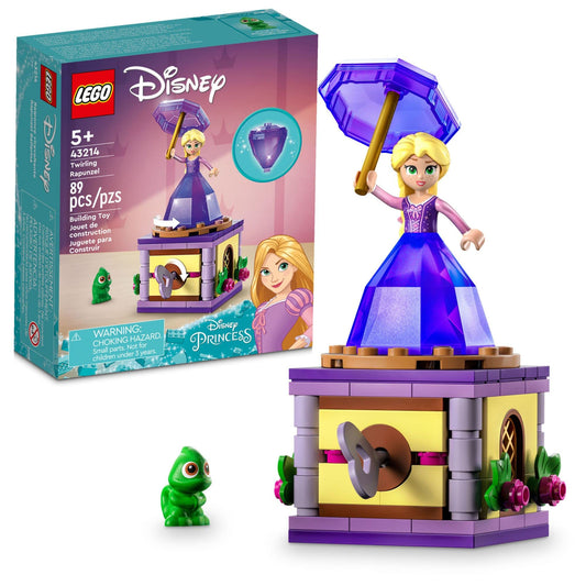 LEGO Disney Princess Twirling Rapunzel with diamond dress showcases imaginative play possibilities.