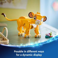 Display-ready Simba poses, standing or lying down