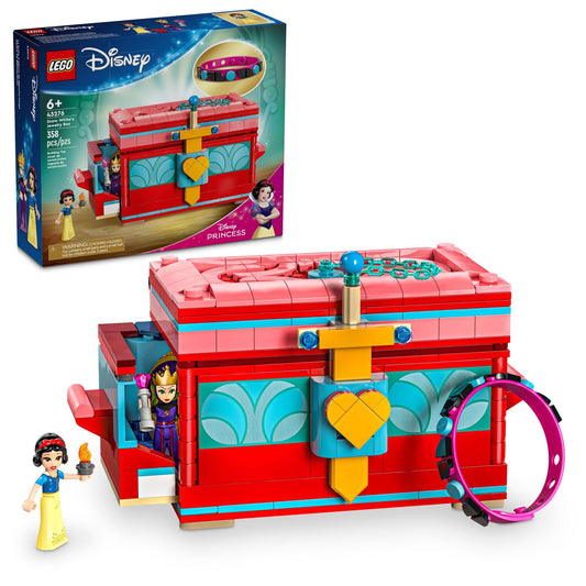 LEGO Disney Snow White jewelry box opening lid for imaginative play with hidden rooms