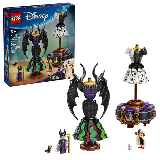 LEGO Disney Villains Maleficent dress for imaginative dress-up play and display.