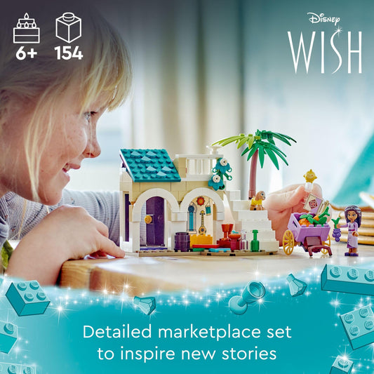LEGO Disney Wish Asha back-room with table invites quiet imaginative play and daily-life scenes.