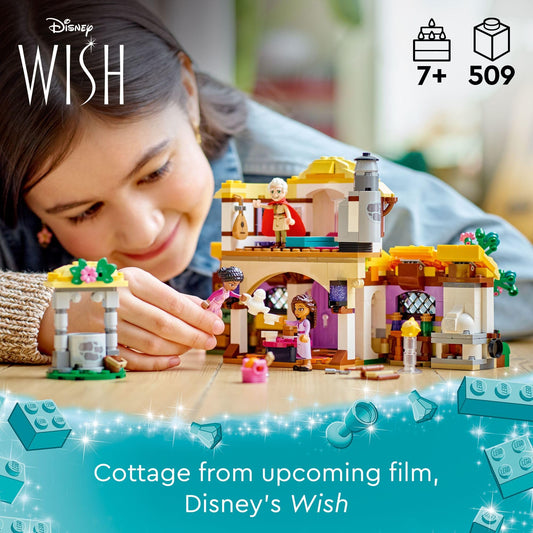 LEGO Disney Asha’s Cottage kitchen detail for pretend meals and cozy role-play.