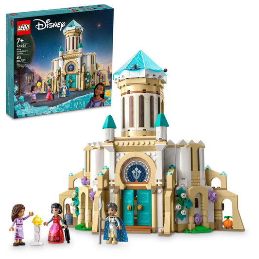 LEGO Disney Wish King Magnifico’s Castle front view for imaginative play