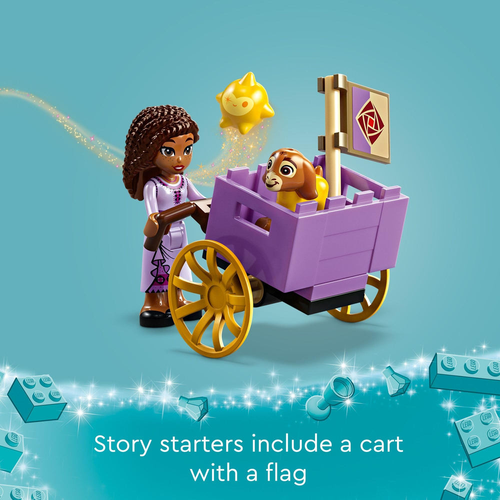 LEGO Disney Wish marketplace stairs and doors photo supports open-ended scenes.