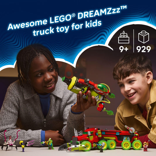 LEGO DREAMZzz Mateo’s Spray Paint Truck side view reveals expanded play options.