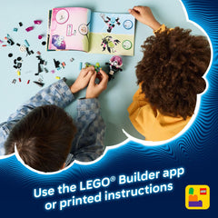 Builder app 3D view supports progress tracking and sharing builds.