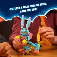 LEGO DREAMZzz Bunchu roller skates and gloves option for action scenes.