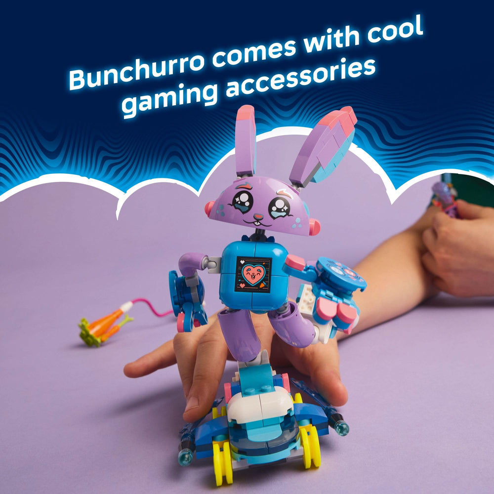 LEGO DREAMZzz Bunny skateboard accessory invites dynamic movement during playtime.