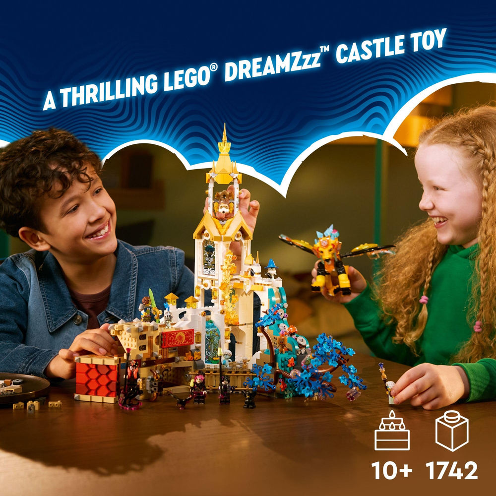 LEGO DREAMZzz Castle Nocturnia fortified tower scene encouraging strategic building play