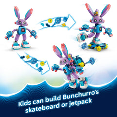 LEGO DREAMZzz Cyberling and Dreamling Carrot figures support creative role-play scenarios.