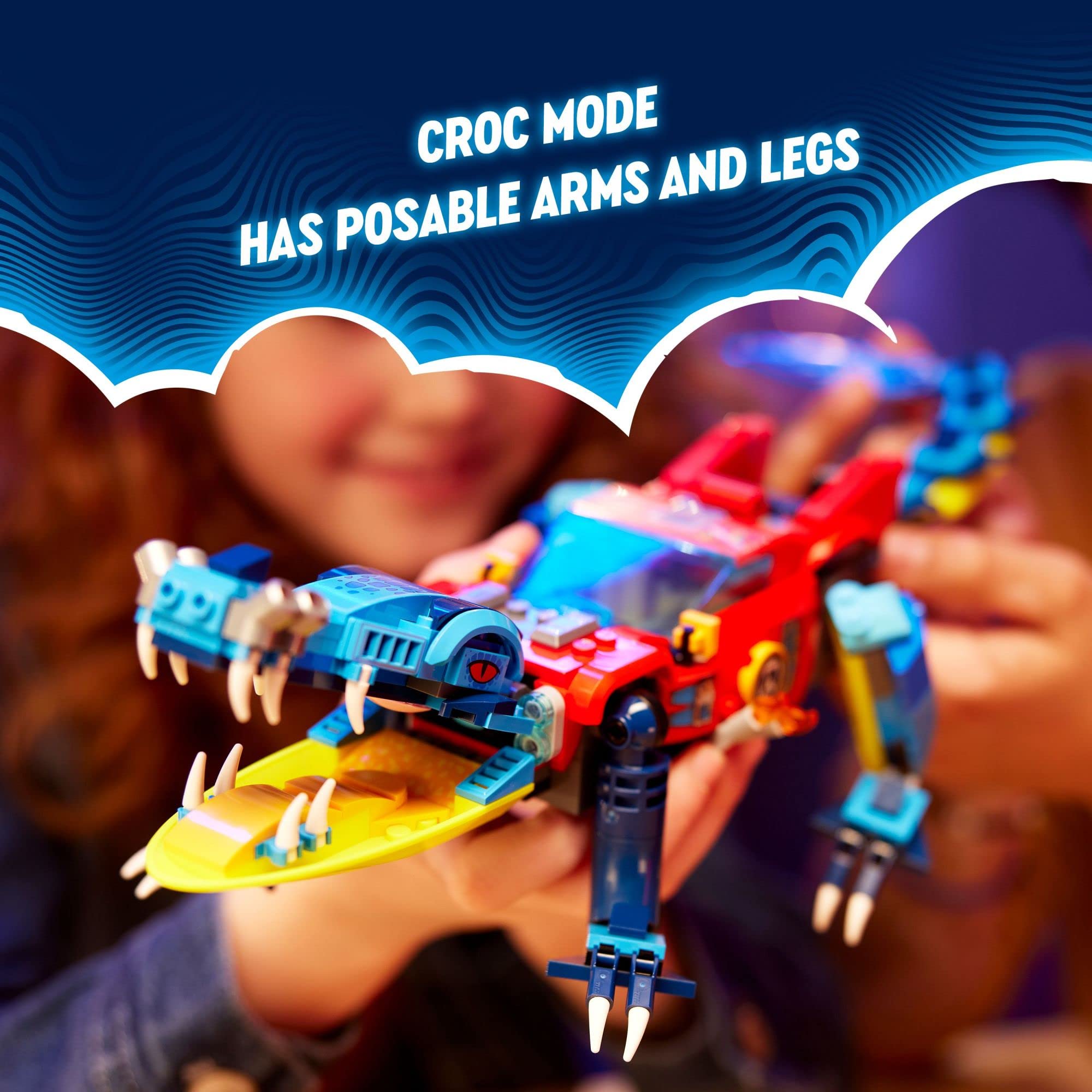 LEGO DREAMZzz Night Hunter figure with motorcycle enables suspenseful chases