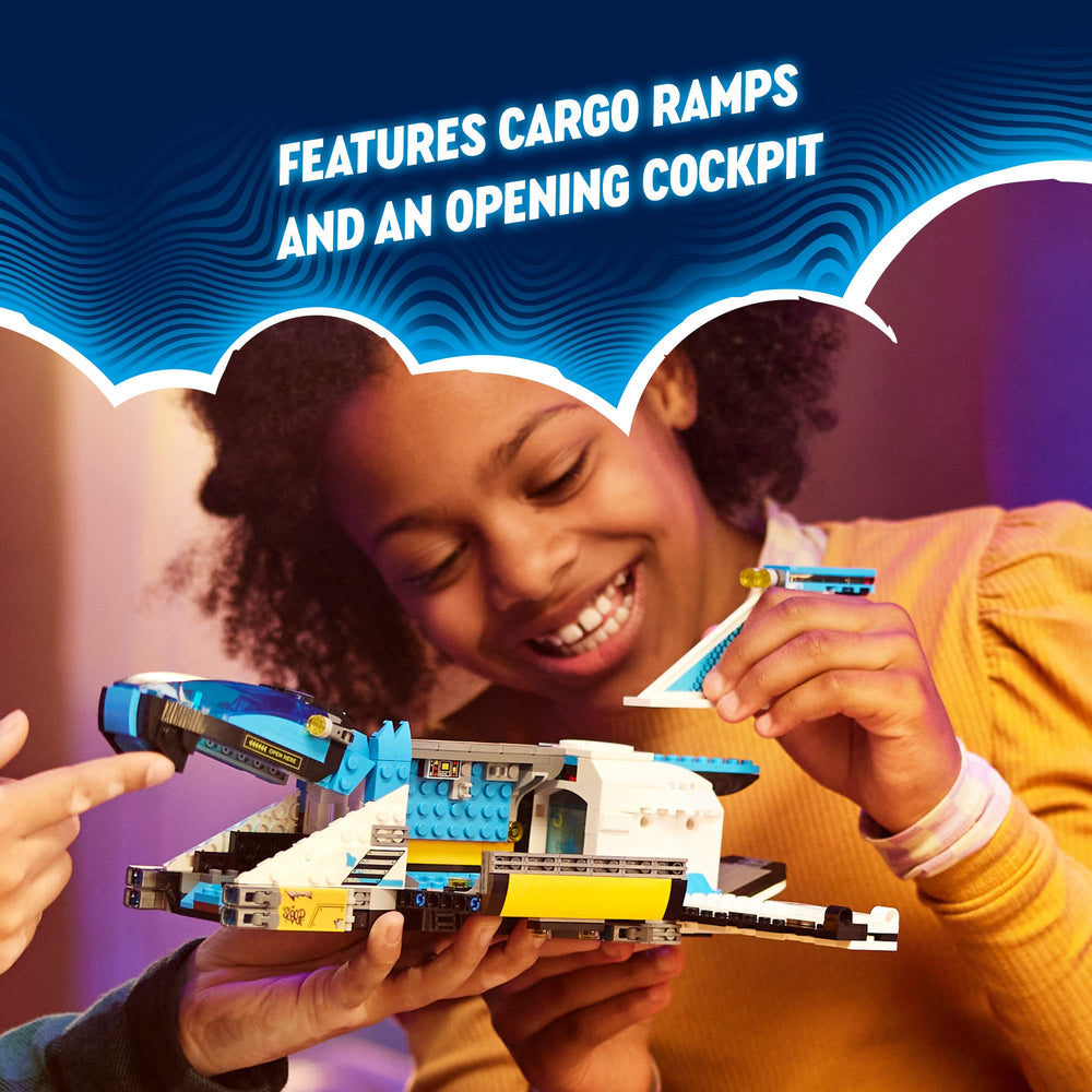 LEGO DREAMZzz Spacebus measures over 12 cm tall for dynamic display and play