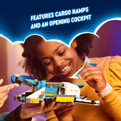 LEGO DREAMZzz Spacebus measures over 12 cm tall for dynamic display and play