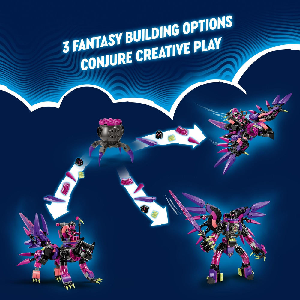 LEGO DREAMZzz DoomBlob figure adds dark drama for creative battles.